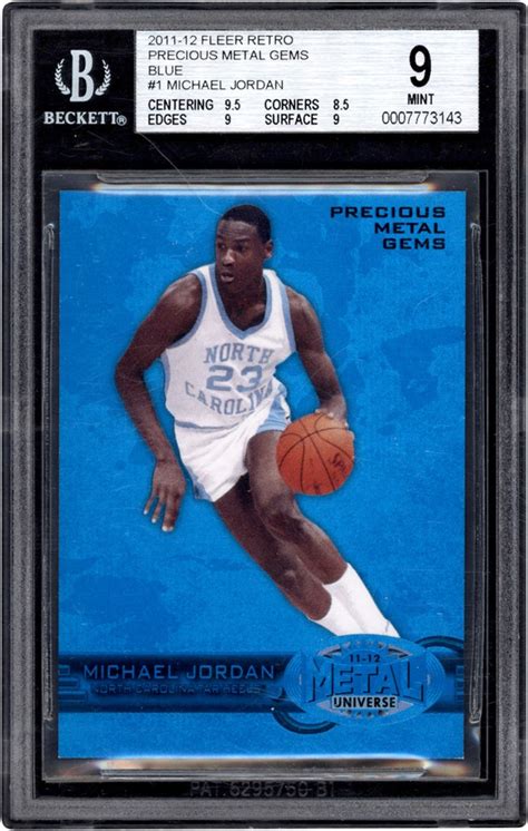 Fleer Retro Precious Metal Gems Blue Michael Jordan