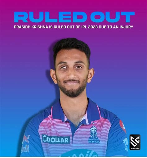 Prasidh Krishna Ruled Out Of Ipl 2023 Ripl