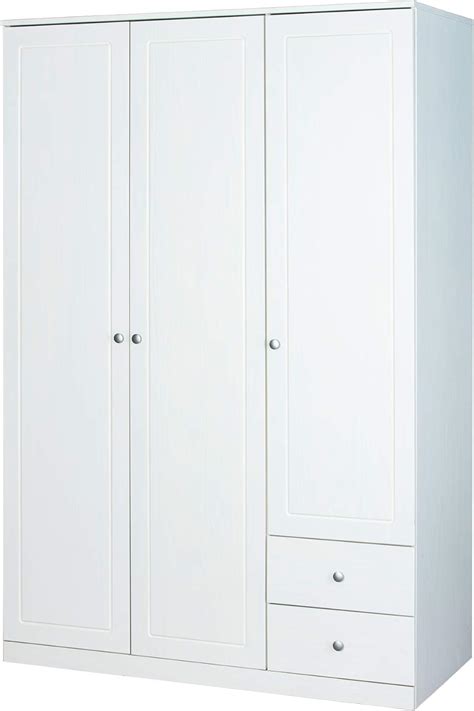 Inter Link Armoire Fonctionnelle Portes Tiroirs Bois Massif Blanc