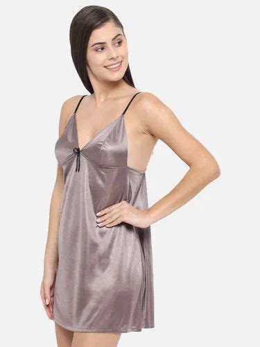 Hot Bridal Taupe Satin Babydoll Honeymoon Bikini Night Dress B Bm S