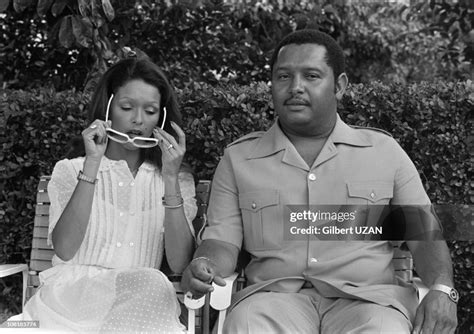 Jean Claude Duvalier And His Wife Michele Bennet On May 28 1980 In