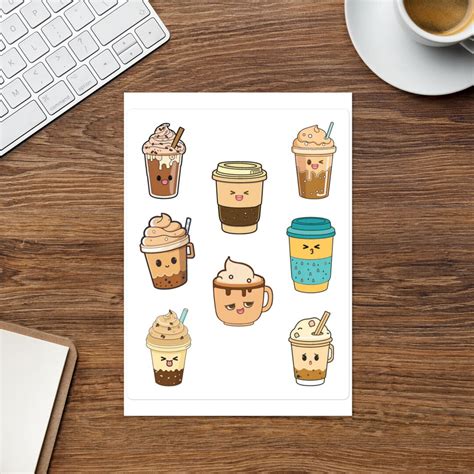 Cute Kawaii Coffee Stickers - Etsy