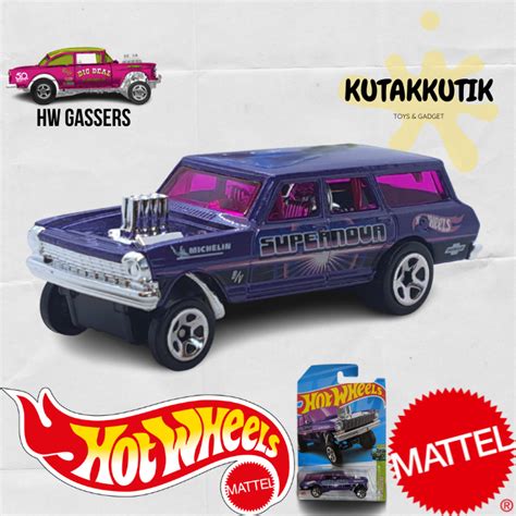 Hot Wheels Nova Wagon Gasser Supernova Ungu Lot G Hw Gassers