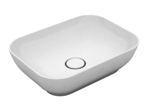 Trend Countertop Rectangular Ceramic Washbasin By Olympia Ceramica