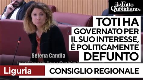 Liguria Candia Lista Sansa Toti Politicamente Defunto Ha Lavorato