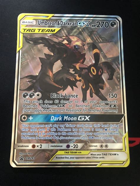 Umbreon Darkrai GX SM241 Oversized Promo Jumbo Pokemon TCG Card