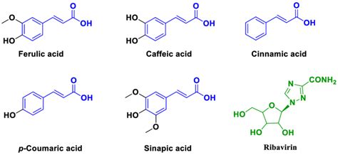 The Structures Of Ferulic Acid And Its Analogues As Well As The