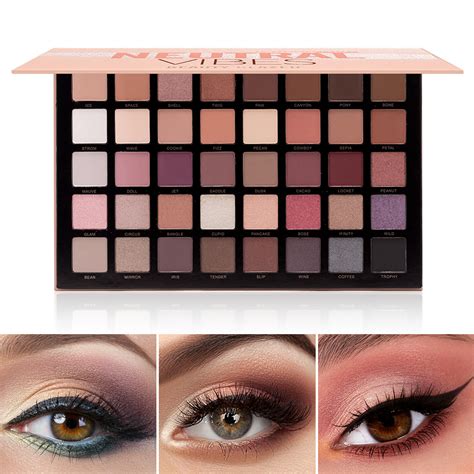 Beauty Glazed Neutral Vibes Matte Colors Highlight Shimmer Eye