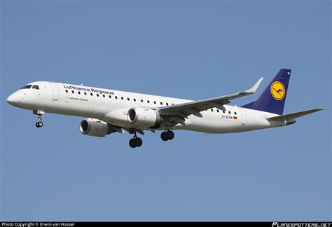 D AEBA Lufthansa Regional Embraer ERJ 195LR ERJ 190 200 LR Photo By