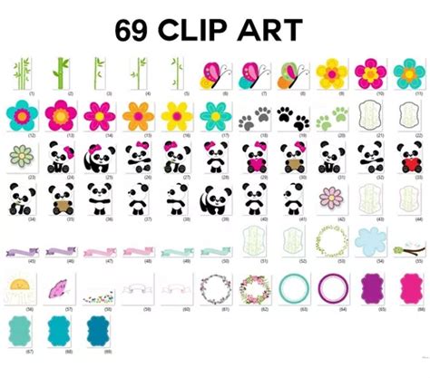 Kit Digital Ositos Panda Clipart Png Papeles Digitales Mebuscar