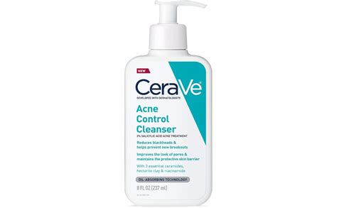 Cerave Face Wash Acne Treatment Salicylic Acid Cleanser With Purifying