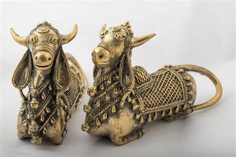 Golden Dhokra Tribal Brass Nandi Home At Rs 1950 Piece In Bhilai ID