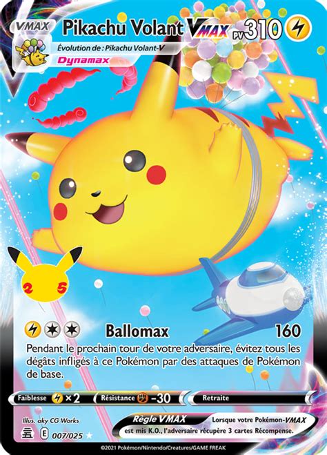 Pikachu Volant VMAX Célébrations 007 Poképédia