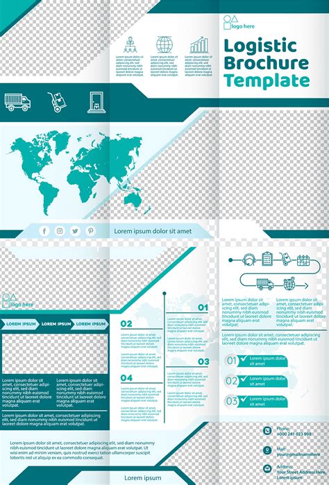 Logistic Map Trifold Brochure Png PNGWing