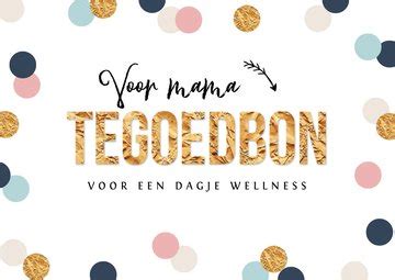 Tegoedbon Confetti Waardebon Verjaardagskaart Kaartje Go