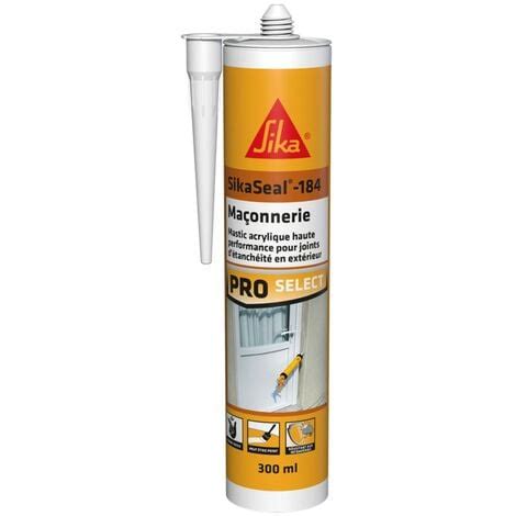 Sikaseal 184 Mastic Joints maçonnerie 300 ml Couleur Blanc