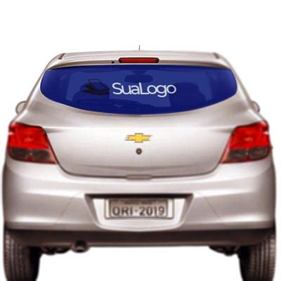 Adesivo Perfurado Para Vidro Traseiro De Carro Personalizado Sua