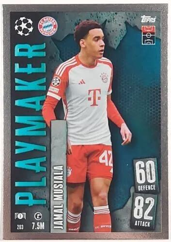 CARTE PLAYMAKER MATCH Attax CL 2023 24 JAMAL MUSIALA Bayern Munich