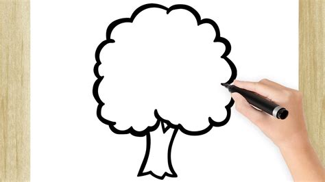 COMO DIBUJAR UN ARBOL SUPER FÁCIL