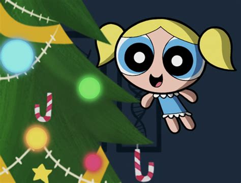 Christmas Tree And Bubbles Powerpuff Girls Wallpaper Powerpuff