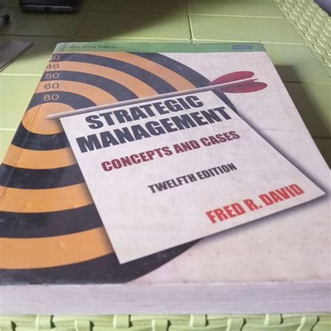 Strategic Management Concepts And Cases By Fred R David Shopee Philippines