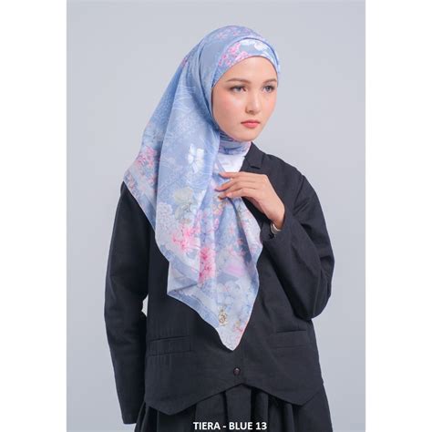 Jual Zoya Tiera Scarf Kerudung Hijab Segiempat Motif With Box Bahan