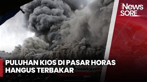 Kebakaran Hebat Ludeskan Gedung 4 Pasar Horas Siantar Puluhan Kios