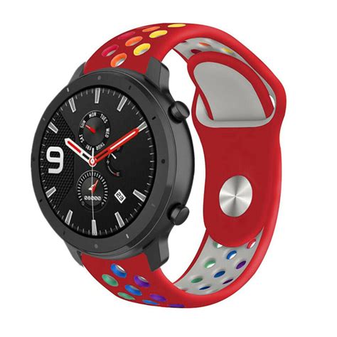 Xiaomi Amazfit Gtr Sportarmband Buntes Rot Smartwatcharmbaender De