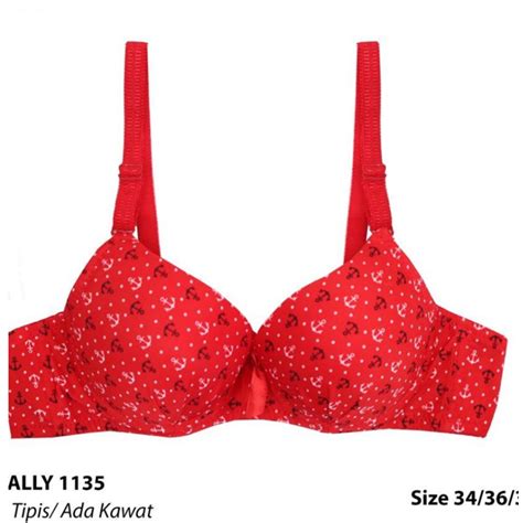 Jual Bra 1135 Tally 881 Semi Push Up Ada Kawat Motif Anker Jangkar