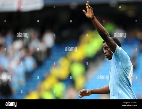 Manchester City S Nedum Onuoha Celebrates Scoring His Sides Second Goal