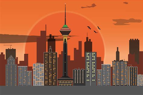 Download City Tower Sunset Royalty Free Stock Illustration Image Pixabay