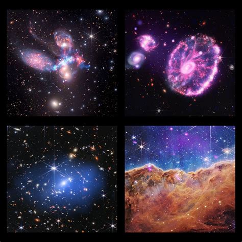 galaxies glow purple   webb telescopes   ray vision