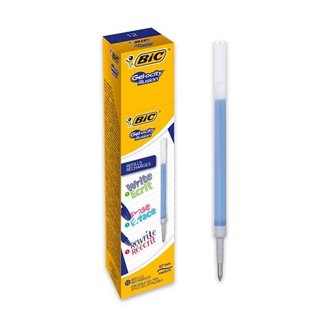 12 Stylos Gel Effaçable Pointe Moyenne Gel Ocity Bleu 12 Stylos Gel