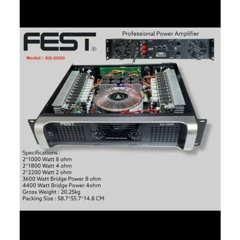 Jual Power Amplifier Fest XO 2000 Original Shopee Indonesia