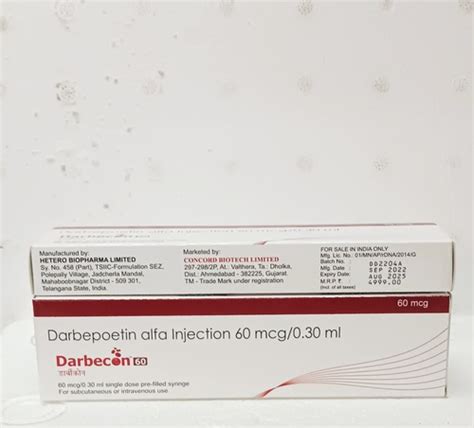 Darbepoetin Alfa Injection Darbecon Mg At Inr In Mumbai Ram