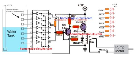 5 Simple Water Level Controller Circuits