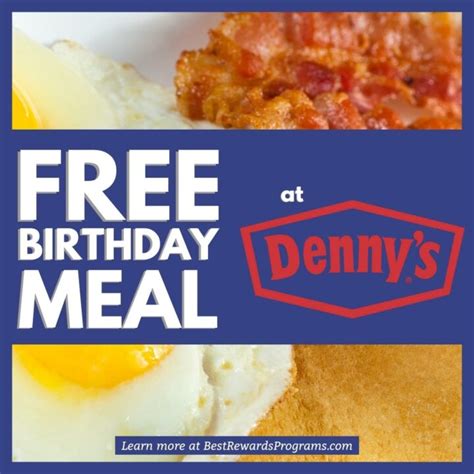 Free Birthday Meal at Denny's ???| Best Rewards Programs