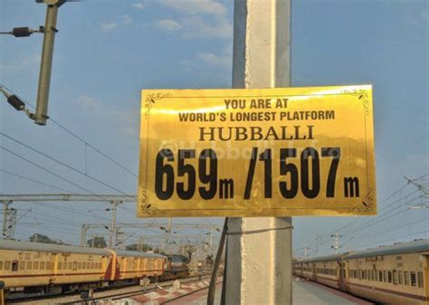 Worlds Longest Railway Platform In Hubli Karnataka India Rindianrailway