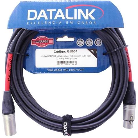 Cabo Para Microfone Garage Xlr M Xlr F M Datalink Mundomax