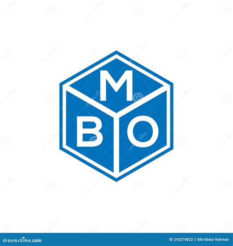 Mbo Letter Logo Design On Black Background Mbo Creative Initials