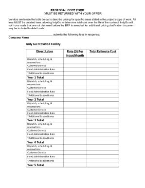 Fillable Online Attachment Aproposal Forms Fax Email Print Pdffiller