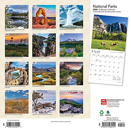 Browntrout Monthly Square Wall Calendar X National Parks