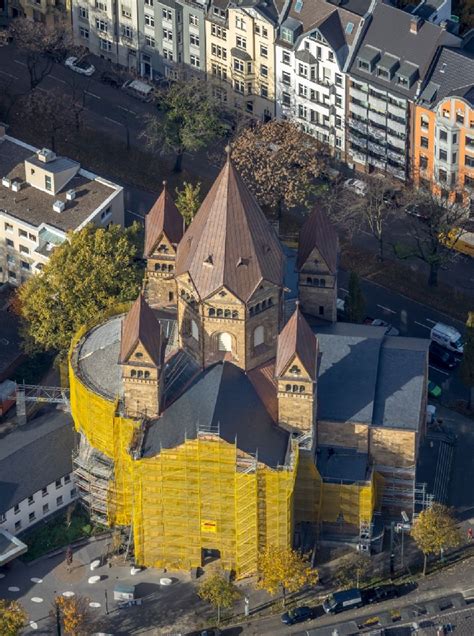 Luftaufnahme D Sseldorf Gelbe Fassaden Einr Stung F R