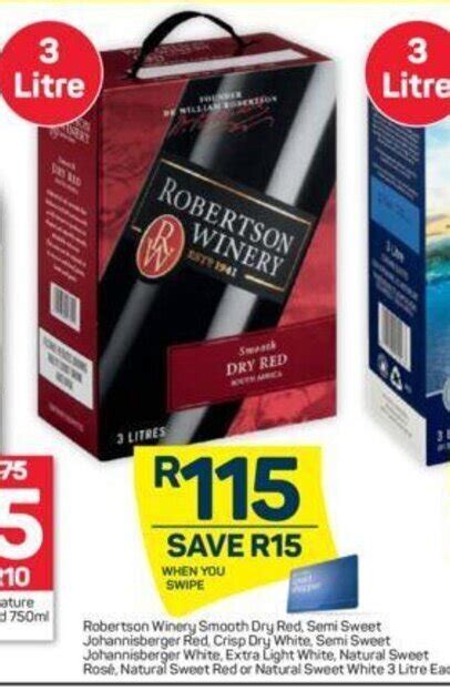 Robertson Winery Assorted Litre Offer At Pick N Pay