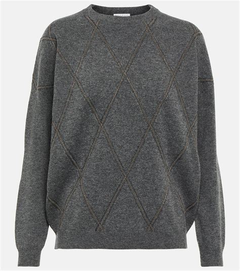 Brunello Cucinelli Sequined Wool And Cashmere Sweater Brunello Cucinelli