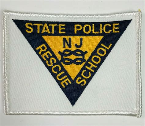 New Jersey State Police Rescue School Patch State Police Patches