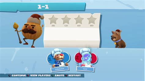 Overcooked Seasonal Updates Winter Wonderland Player