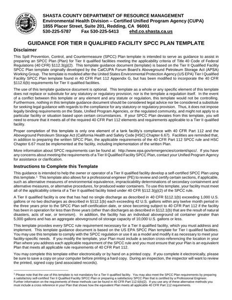 Pdf Guidance For Tier Ii Qualified Facility Spcc Plan Dokumen Tips