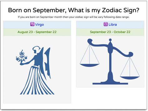 September Zodiac Sign - My Angel Numbers