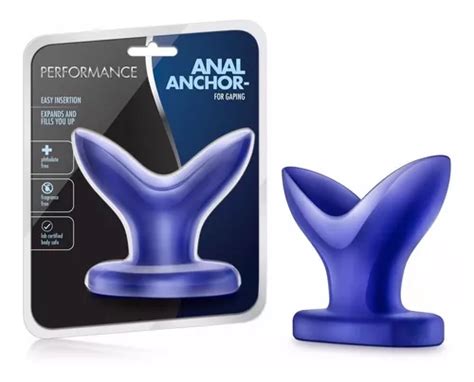 Plug Anal Se Expande Performance Anal Anchor Blue Cm Env O Gratis